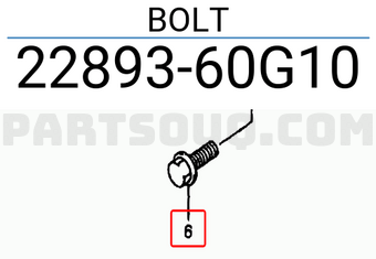 Suzuki 2289360G10 BOLT
