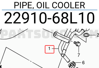 Suzuki 2291068L10 PIPE, OIL COOLER