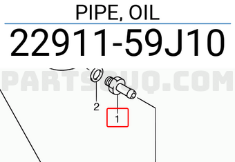 Suzuki 2291159J10 PIPE, OIL