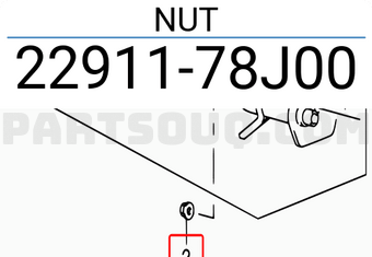 Suzuki 2291178J00 NUT