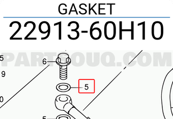 Suzuki 2291360H10 GASKET