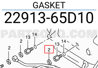 Suzuki 2291365D10 GASKET