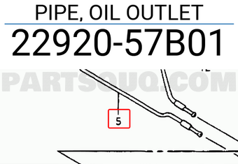 Suzuki 2292057B01 PIPE, OIL OUTLET