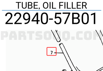 Suzuki 2294057B01 TUBE, OIL FILLER
