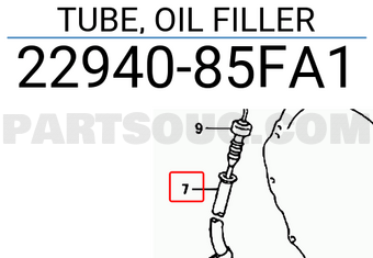 Suzuki 2294085FA1 TUBE, OIL FILLER