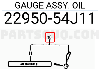Suzuki 2295054J11 GAUGE ASSY, OIL