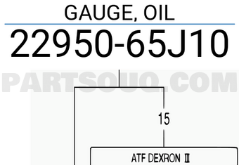 Suzuki 2295065J10 GAUGE, OIL