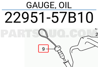 Suzuki 2295157B10 GAUGE, OIL