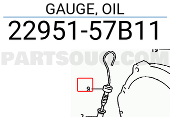 Suzuki 2295157B11 GAUGE, OIL