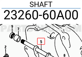 Suzuki 2326060A00 SHAFT