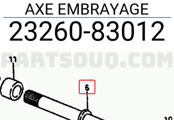 Suzuki 2326083012 AXE EMBRAYAGE