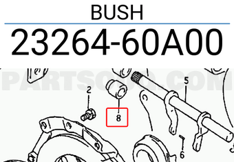 Suzuki 2326460A00 BUSH