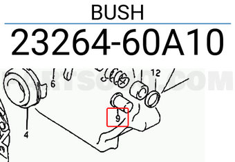 Suzuki 2326460A10 BUSH
