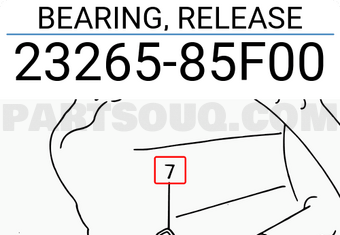 Suzuki 2326585F00 BEARING, RELEASE