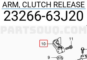 Suzuki 2326663J20 ARM, CLUTCH RELEASE