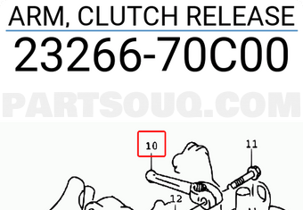 Suzuki 2326670C00 ARM, CLUTCH RELEASE