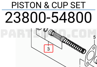Suzuki 2380054800 PISTON & CUP SET
