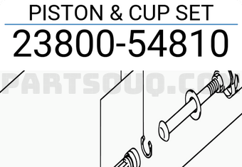 Suzuki 2380054810 PISTON & CUP SET