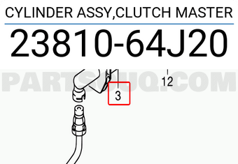 Suzuki 2381064J20 CYLINDER ASSY,CLUTCH MASTER