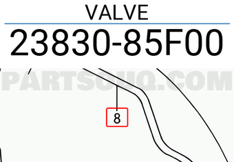 Suzuki 2383085F00 VALVE