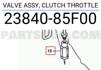 Suzuki 2384085F00 VALVE ASSY, CLUTCH THROTTLE
