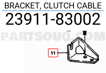 Suzuki 2391183002 BRACKET, CLUTCH CABLE