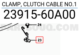 Suzuki 2391560A00 CLAMP, CLUTCH CABLE NO.1