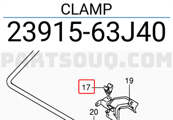 Suzuki 2391563J40 CLAMP