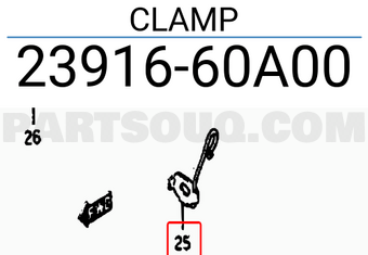 Suzuki 2391660A00 CLAMP