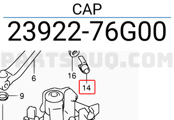Suzuki 2392276G00 CAP