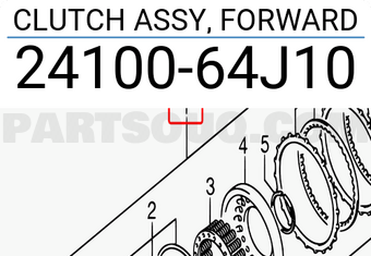 Suzuki 2410064J10 CLUTCH ASSY, FORWARD