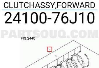Suzuki 2410076J10 CLUTCHASSY,FORWARD