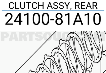 Suzuki 2410081A10 CLUTCH ASSY, REAR