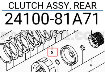 Suzuki 2410081A71 CLUTCH ASSY, REAR