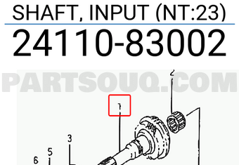Suzuki 2411083002 SHAFT, INPUT (NT:23)