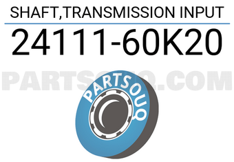 Suzuki 2411160K20 SHAFT,TRANSMISSION INPUT