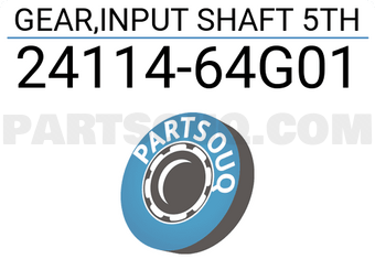 Suzuki 2411464G01 GEAR,INPUT SHAFT 5TH