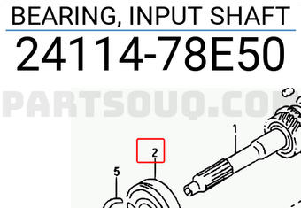 Suzuki 2411478E50 BEARING, INPUT SHAFT