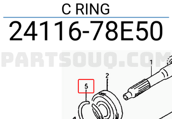 Suzuki 2411678E50 C RING