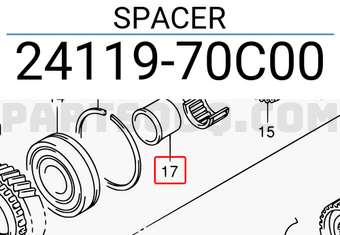 Suzuki 2411970C00 SPACER