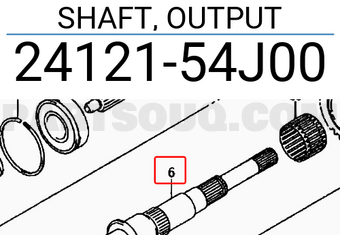 Suzuki 2412154J00 SHAFT, OUTPUT