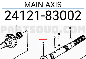 Suzuki 2412183002 MAIN AXIS