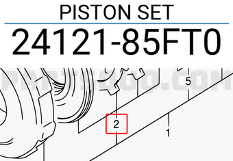 Suzuki 2412185FT0 PISTON SET