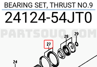 Suzuki 2412454JT0 BEARING SET, THRUST NO.9