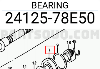 Suzuki 2412578E50 BEARING