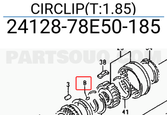 Suzuki 2412878E50185 CIRCLIP(T:1.85)