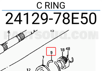 Suzuki 2412978E50 C RING