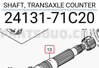 Suzuki 2413171C20 SHAFT, TRANSAXLE COUNTER