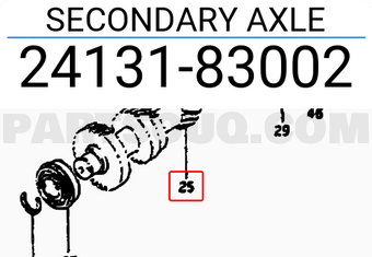 Suzuki 2413183002 SECONDARY AXLE