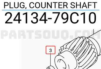 Suzuki 2413479C10 PLUG, COUNTER SHAFT